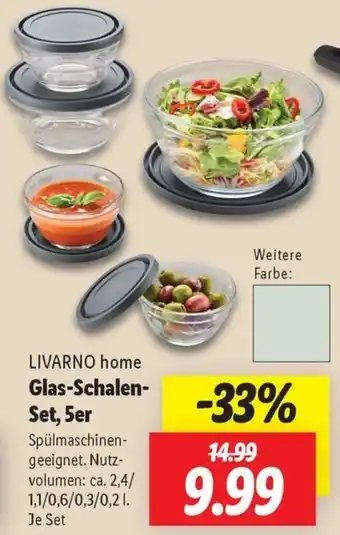 Lidl LIVARNO home Glas-Schalen Set, 5er Angebot