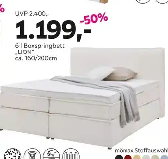 Mömax Boxspringbett „lion“ Angebot