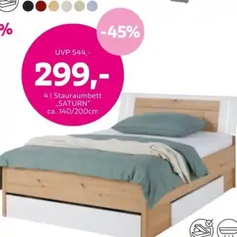 Mömax Stauraumbett „saturn“ Angebot