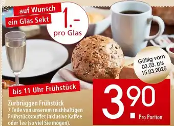 Zurbrüggen Zurbrüggen frühstück Angebot