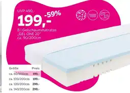 Mömax Gelschaummatratze „gel one 20 Angebot