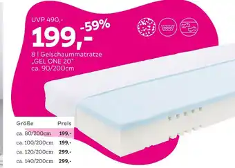 Mömax Gelschaummatratze „gel one 20 Angebot