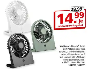 Segmüller Ventilator breezy Angebot