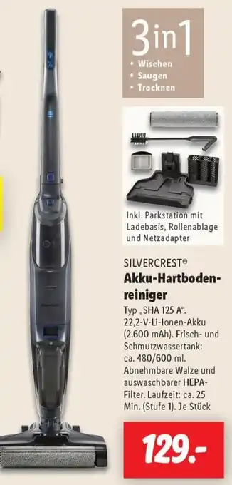 Lidl SILVERCREST Akku-Hartbodenreiniger Angebot