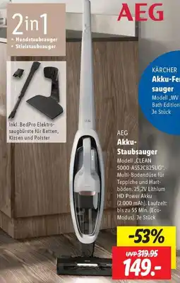 Lidl AEG Akku Staubsauger Angebot