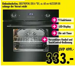 Möbel Boss Bomann einbaubackofen, eb07909sw Angebot