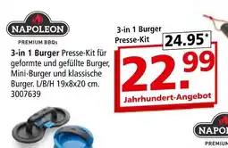 Segmüller Napoleon 3-in 1 burger presse-kit Angebot