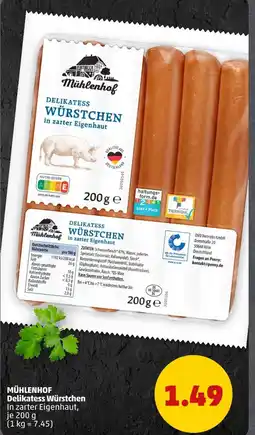 PENNY Mühlenhof delikatess würstchen Angebot