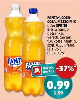 PENNY Coca-cola, mezzo mix oder sprite Angebot