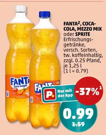 PENNY Coca-cola, mezzo mix oder sprite Angebot