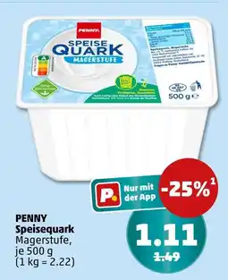 PENNY Penny speisequark magerstufe Angebot