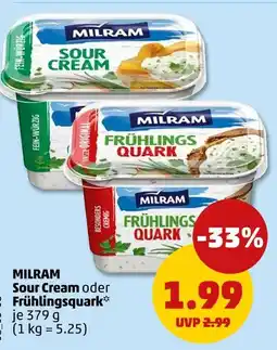 PENNY Milram sour cream oder frühlingsquark Angebot