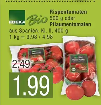 Marktkauf Edeka bio rispentomaten oder pflaumentomaten Angebot