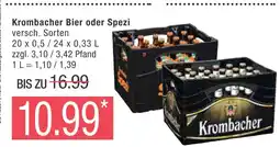 Marktkauf Krombacher bier oder spezi Angebot