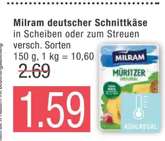 Marktkauf Milram deutscher schnittkäse Angebot