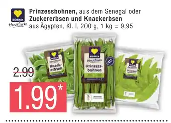 Marktkauf Edeka herzstücke prinzessbohnen oder zuckererbsen und knackerbsen Angebot