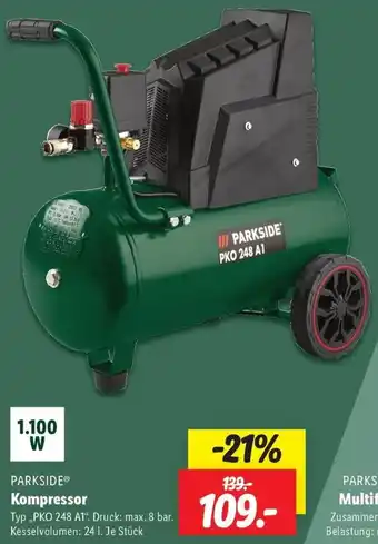 Lidl PARKSIDE Kompressor Angebot