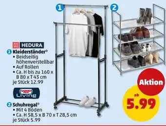 PENNY Hedura oder dopp living kleiderständer oder schuhregal Angebot