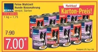 Marktkauf Edeka feine mahlzeit hunde nassnahrung Angebot