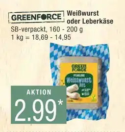 Marktkauf Greenforce weißwurst oder leberkäse Angebot