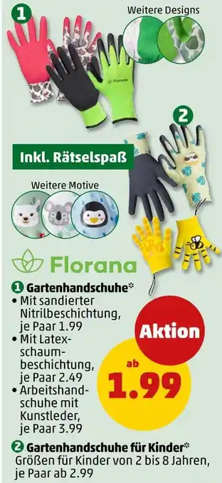 PENNY Florana gartenhandschuhe oder gartenhandschuhe für kinder Angebot