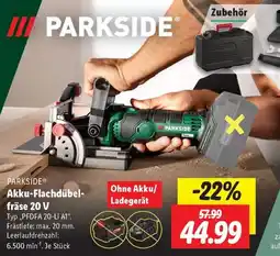 Lidl PARKSIDE Akku-Flachdübelfräse 20 V Angebot