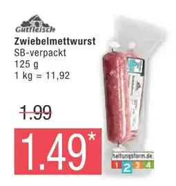 Marktkauf Gutfleisch zwiebelmettwurst Angebot