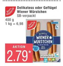 Marktkauf Gut&günstig delikatess oder geflügel wiener würstchen Angebot