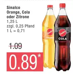 Marktkauf Sinalco orange oder cola oder zitrone Angebot