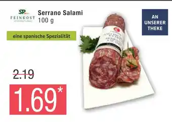 Marktkauf Feinkost international serrano salami Angebot