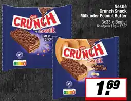 L. STROETMANN GROSSMARKT Nestlé Crunch Snack Milk oder Peanut Butter Angebot