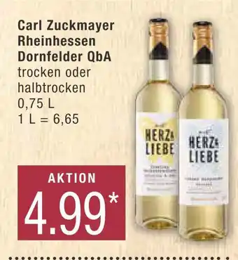 Marktkauf Carl zuckmayer rheinhessen dornfelder qba Angebot