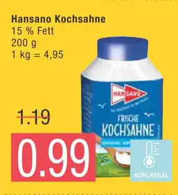 Marktkauf Hansano kochsahne Angebot