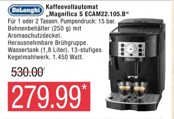 Marktkauf Delonghi kaffeevollautomat magnifica s ecam22.105.b Angebot