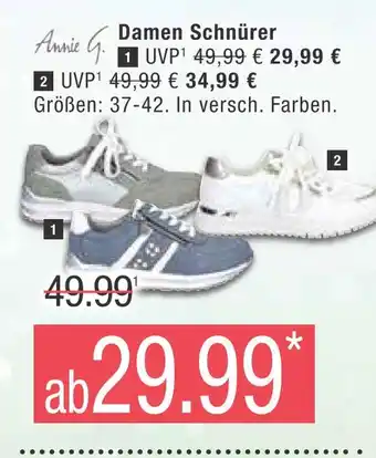 Marktkauf Annie g. damen schnürer Angebot