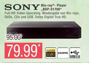 Marktkauf Sony blu-ray- player „bdp-s1700“ Angebot