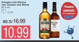 Marktkauf Kilbeggan oder canadian club irish whiskey oder whisky Angebot