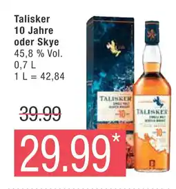 Marktkauf Talisker 10 jahre oder skye Angebot