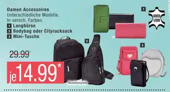 Marktkauf Langbörse oder bodybag oder cityrucksack oder mini-tasche Angebot