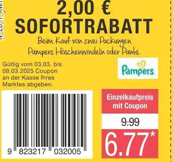 Marktkauf Pampers höschenwindeln oder pants Angebot