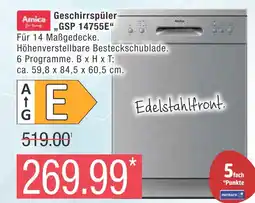 Marktkauf Amica geschirrspüler Angebot