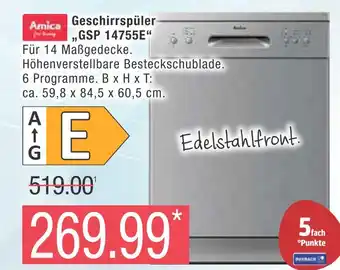 Marktkauf Amica geschirrspüler Angebot