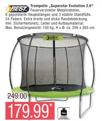 Marktkauf Best trampolin „superstar evolution 2.0“ Angebot