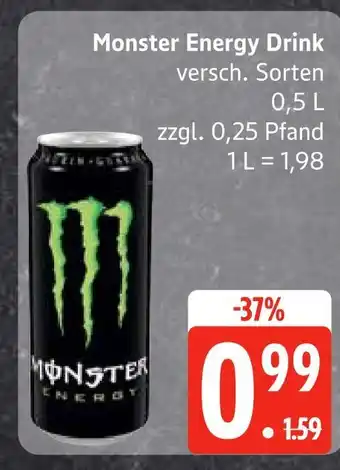 Edeka Monster monster energy drink Angebot