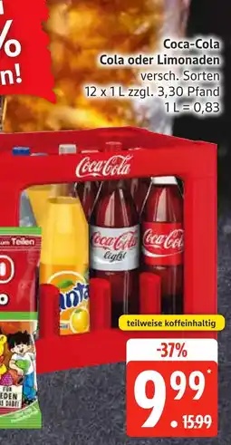 Edeka Coca-cola cola oder limonaden Angebot