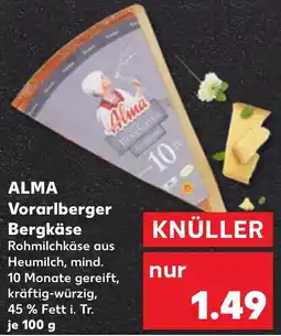 Kaufland ALMA Vorarlberger Bergkäse Angebot