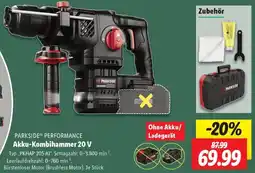 Lidl PARKSIDE PERFORMANCE Akku-Kombihammer 20 V Angebot