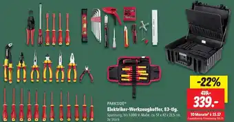 Lidl PARKSIDE Elektriker-Werkzeugkoffer, 83-tlg. Angebot