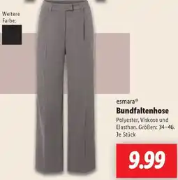 Lidl esmara Bundfaltenhose Angebot