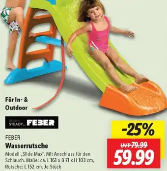 Lidl FEBER Wasserrutsche Angebot